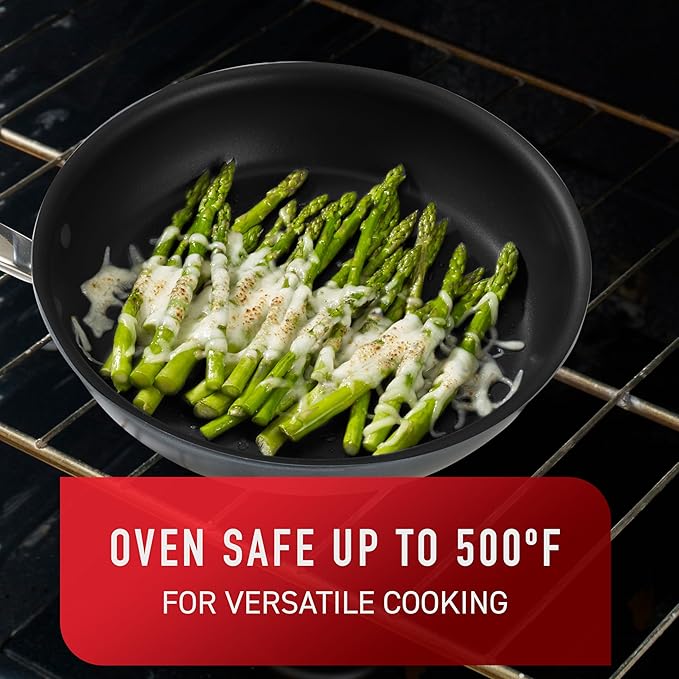 T-Fal Platinum Nonstick Jumbo Cooker 5 Quart Induction Oven Broiler Safe 500F Cookware, Pots and Pans, Dishwasher Safe Slate