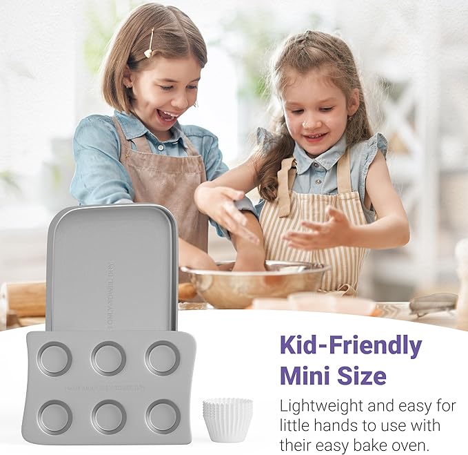 Doll Buddies Kids’ Oven Pan Set for Easy Bake Ultimate Oven | Includes Cupcake, Rectangular Bake Pans & 75 Liners (15 MORE THAN OTHERS) | Accessories for Cooking Easy Bake Oven Mixes