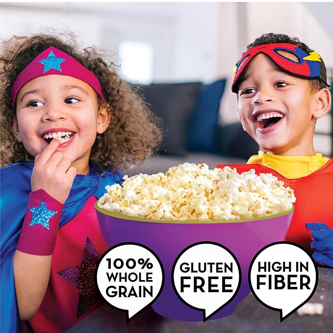 Jolly Time Healthy Pop Buttery Microwave Popcorn, Low Fat Gluten Free Non-GMO, 3oz Sharing Bag, 3 Bags Per Carton (Healthy Pop - Butter & Sea Salt, 3 Ounce (Pack of 12))
