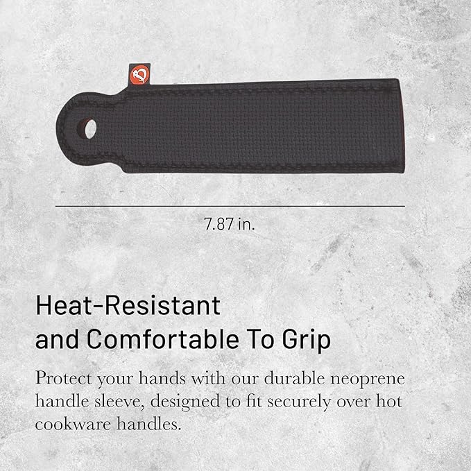 de Buyer Protective Sleeve for Pan Handle - Heat-Resistant Neoprene - Comfortable Grip