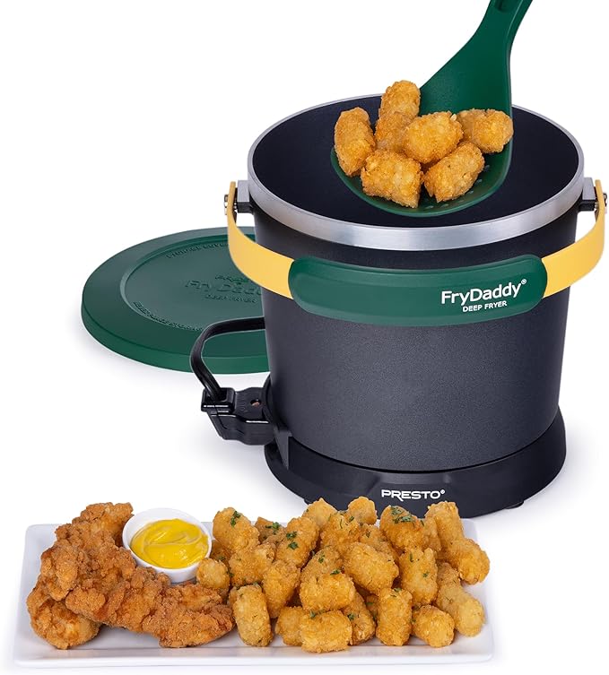 Presto 05427 FryDaddy Electric Deep Fryer, Green/Gold