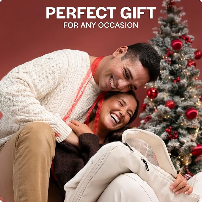 Aerotrunk Compression Packing Cubes for Travel - Luggage Organizer Bags - Double Zipper Packing Cubes for Suitcases (4-Pack, Olive)