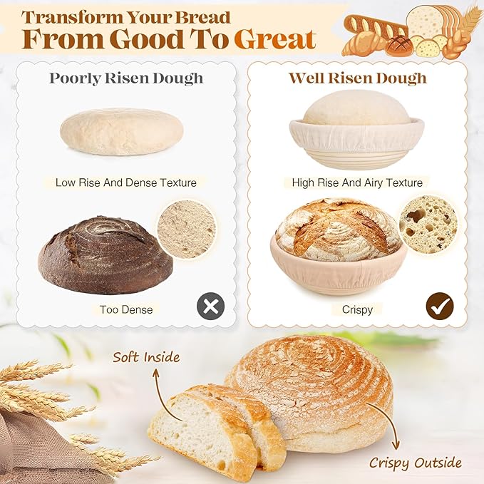 Sourdough Starter Kit with Dutch Oven, Sourdough Bread Baking Supplies, Sour Dough Starter Kits, Sourdough Accessories, Sour Dough Tools Sourdough Tools Kit Dutch Oven for Sourdough Bread Baking