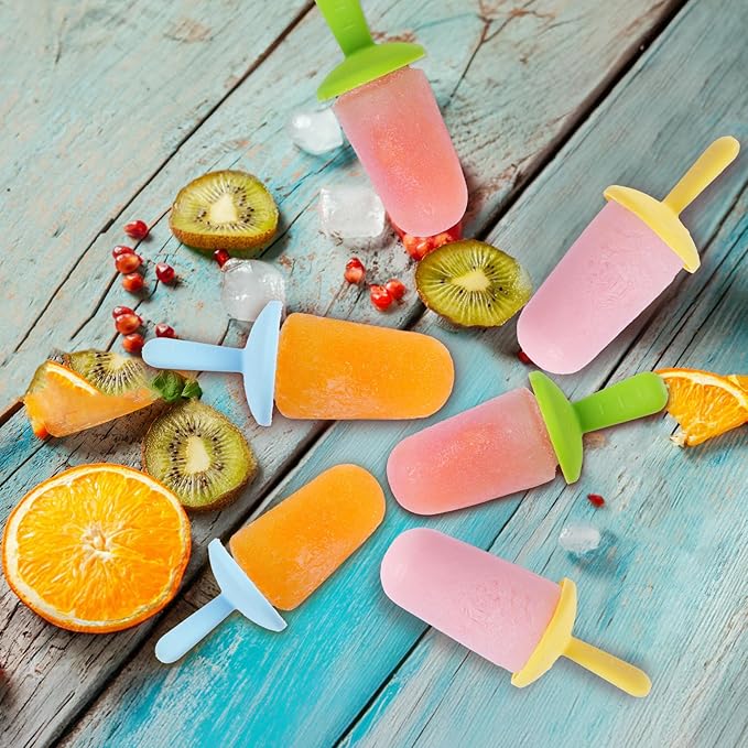 Miaowoof 10-Cav & 8-Cav Silicone Popsicle Mold for Kids, Non-BPA Premium Silicone Popsicles Molds