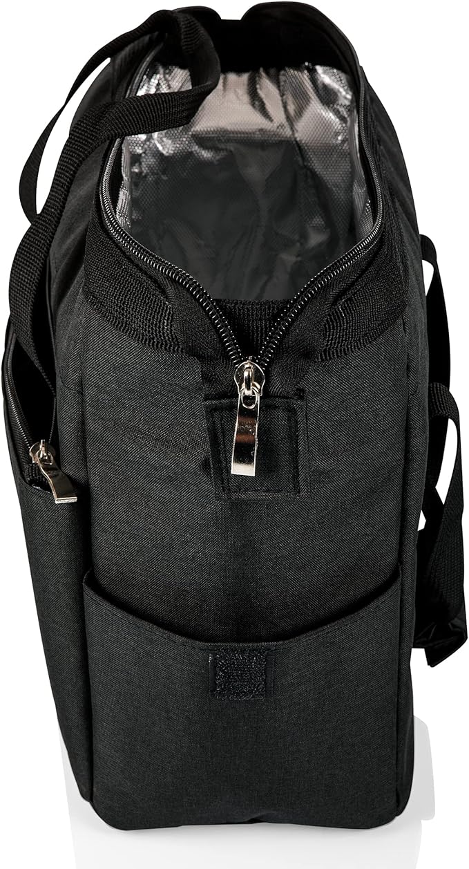 PICNIC TIME Friends On The Go Lunch Bag, Soft Cooler Lunch Box, Insulated Lunch Bag, (Warner Bro Friends - Black)