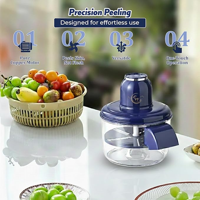 Automatic Grape Peeler Machine, Electric Garlic & Cherry Tomato Skin Remover Tool for Small Fruits (Autamatic Grape Peeler)