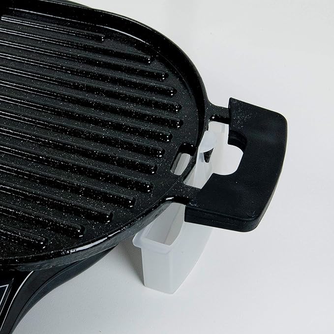 NUWAVE Cast Iron Grill With Enameled Non-Stick Coating, Designed For The NuWave Precision Induction Cooktop Black 16.3" x 10.4" x 0.7"