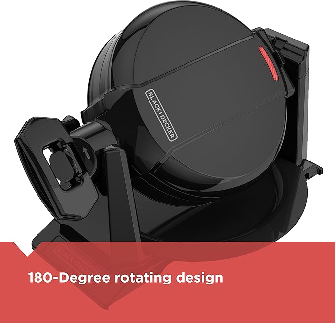 BLACK+DECKER 8-Serving Electric Griddle GD2051B Bundle with Rotating Waffle Maker WMD200B