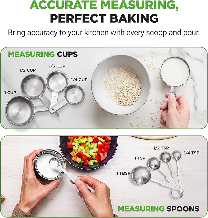 NutriChef 23-Piece Baking Utensil Collection with Measuring Tools, Silicone Mats, Spatulas, Whisk & Oven Mitts - Complete Kitchen Utensils Set and Baking Tool Set Suitable for Home Bakers