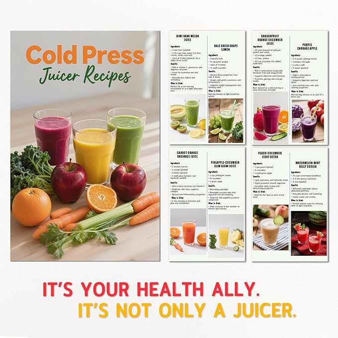 Cold press juicer machines，HYSapientia Electric masticating slow juicer for vegetable and fruit,Powerful Motor,Self Precut System,Easy to Clean,High Juice Yield,Juice & Fruit Purée Gelato Strainers