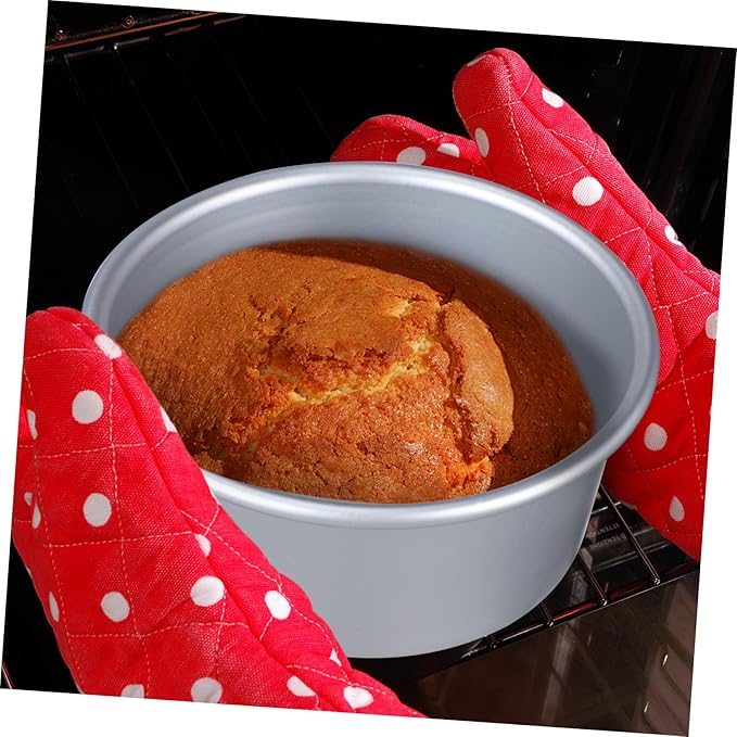 Luxshiny 1 Set Cake Molds with Parchment Liners Baking Tins Detachable Bottom for Easy Release for Cheesecakes and Mousses Healthy Design