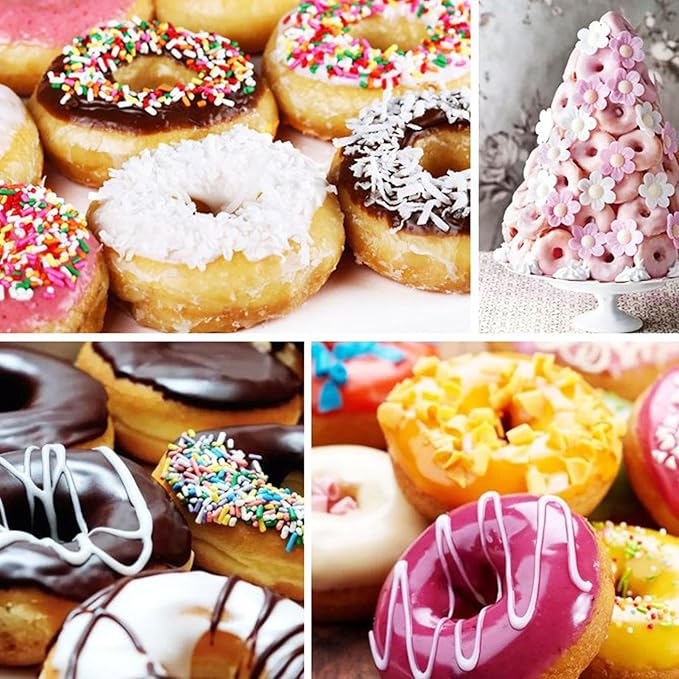 Electric Doughnut Machine,Small Donut Maker,Donut Maker,Automatic Doughnut Machine,304 Stainless Steel Auto Donut (110V)