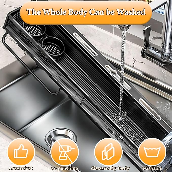 Kitchen Utensils Hanging Rack，19”d Hanging Storage Rack with Hooks, Cutlery Knife Holder for Seasoning,Cookware,Cutlery,Towel