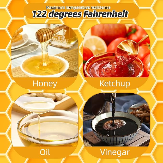 24 Pack Honey Bottle, Honey Bottles Squeeze 16 oz,With LeakProof Flip-Top Caps,Refillable Honey Plastic Jars,Plastic Honey JarsFor Storing And Dispensing.