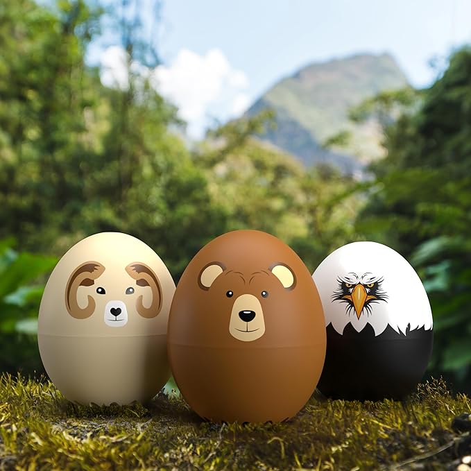 Bighorn Sheep BeepEgg – Egg Timer for Boiling Eggs – Musical Egg Cooker for Soft, Medium, Hard Boiled Eggs – Food Safe – Singing Floating Egg Timer – Egg Cooker for 3 Levels of Doneness - Brainstream