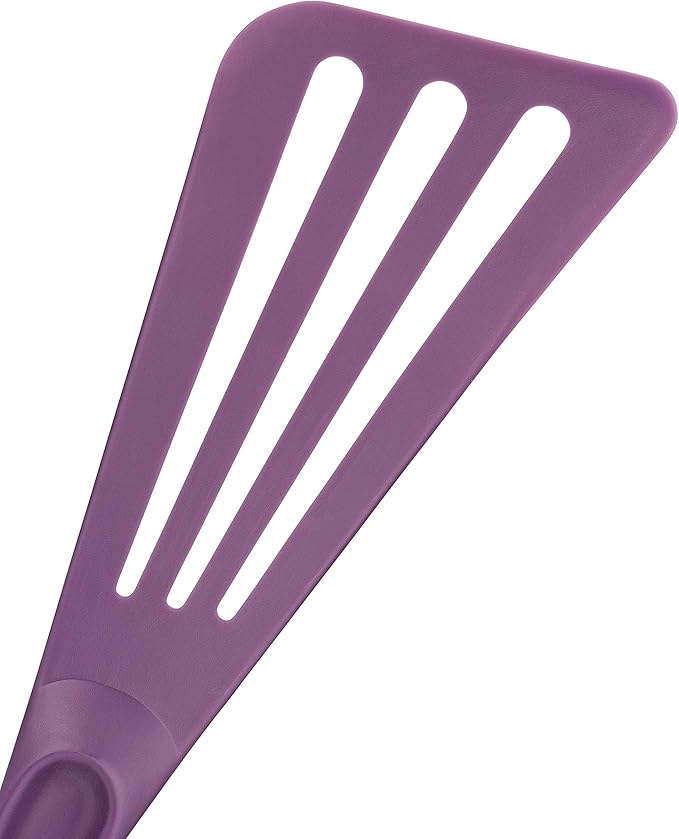 Matfer Bourgeat Exoglass® High Temperature Pelton Spatula, Purple