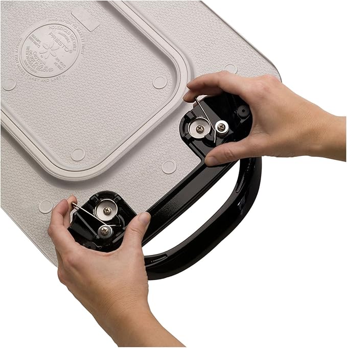 Presto Ceramic 22-inch Electric Griddle + Presto Ceramic FlipSide Belgian Waffle Maker, Black
