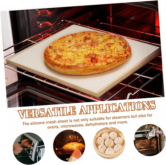 10pcs Food Grade Silicone Steamer Mat Non Stick Oven Mat Microwave Oven Steam Liner Stove Steamer Cooking Liner