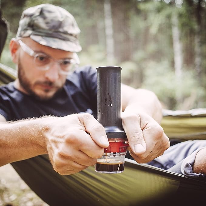 Cafflano Kompresso : Portable Espresso Coffee Maker for Camping & Travel, Coffee Press, French Press