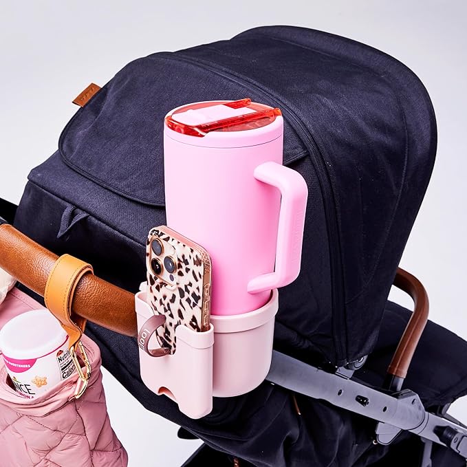 BrüMate Era Flip 40oz Tumbler with 100% Leakproof Covered Straw Lid | Hygienic Covered Straw | Insulated Stainless Steel Water Bottle with Handle | Cup Holder Friendly | BPA-Free (Guava)