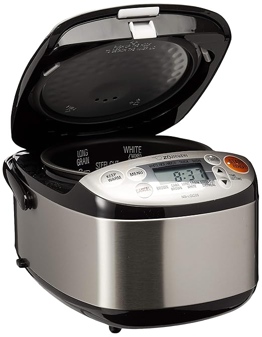 COMFEE' 2QT Multi Cooker Bundle with Zojirushi 3-Cup Rice Cooker, Stainless Steel
