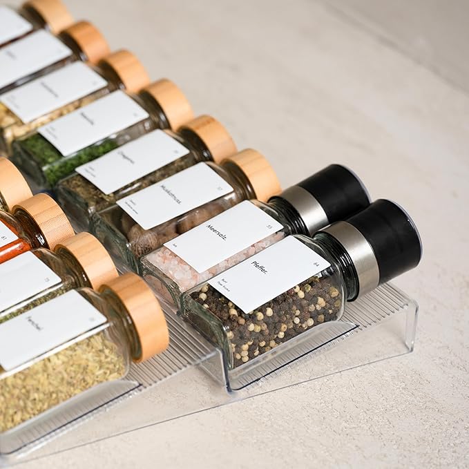 KIVY Salt and Pepper Grinder Set of 2 – Adjustable Ceramic Grinder – Spice Mill – Pepper & Salt Grinder