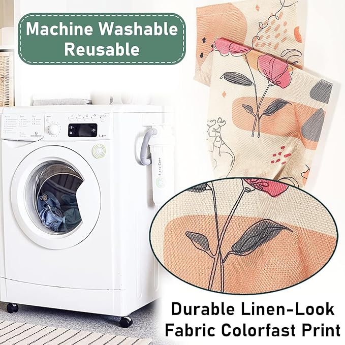 2PCS Boho Plastic Bag Holder for Kitchen Essentials, Reusable Hanging Grocery Bag Organizer, Washable Large Grocery Trash Garbage Bags Storage Dispenser Boho Kitchen Decor-07