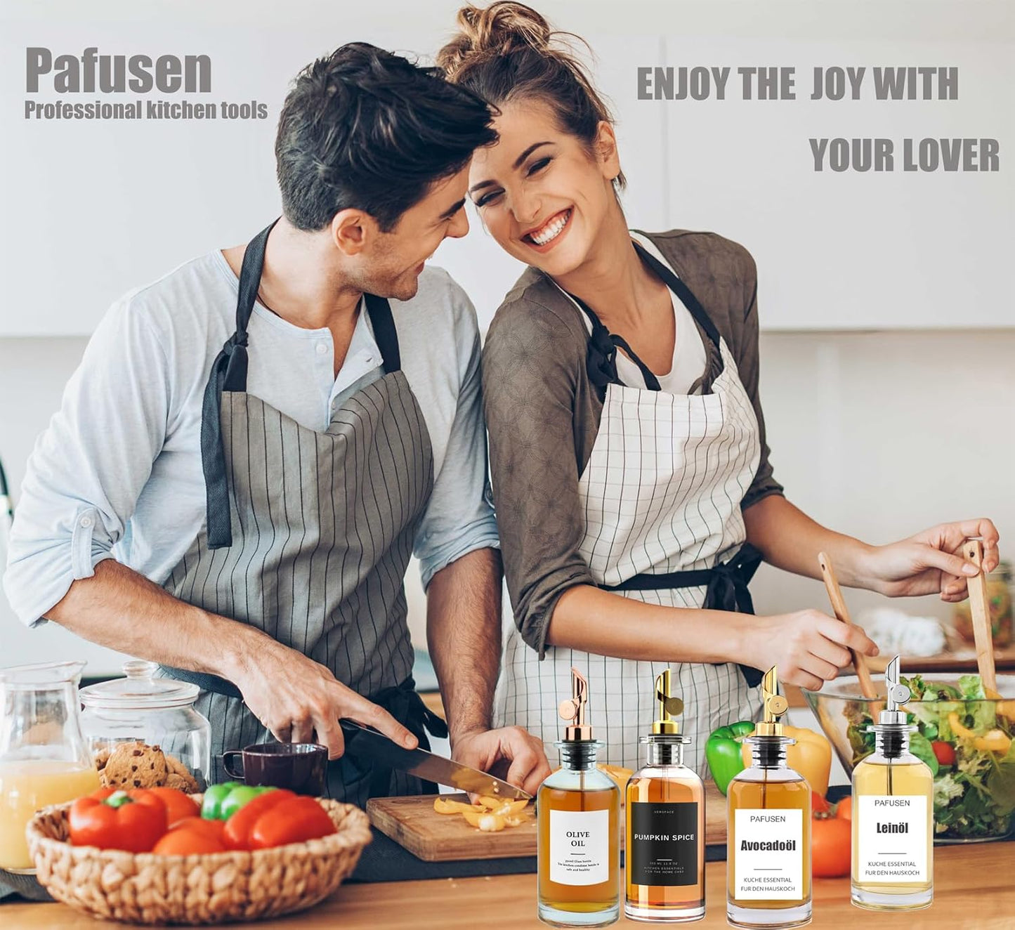 Pafusen 6 Pack Weighted Liquor Pour Spout, Auto Flip Olive Oil Dispenser Spout, Pour Spout for Liquor Bottles, Olive Oil Spout, Bottle Pourers for Alcohol Wine Syrup Home Bar Accessories Silver