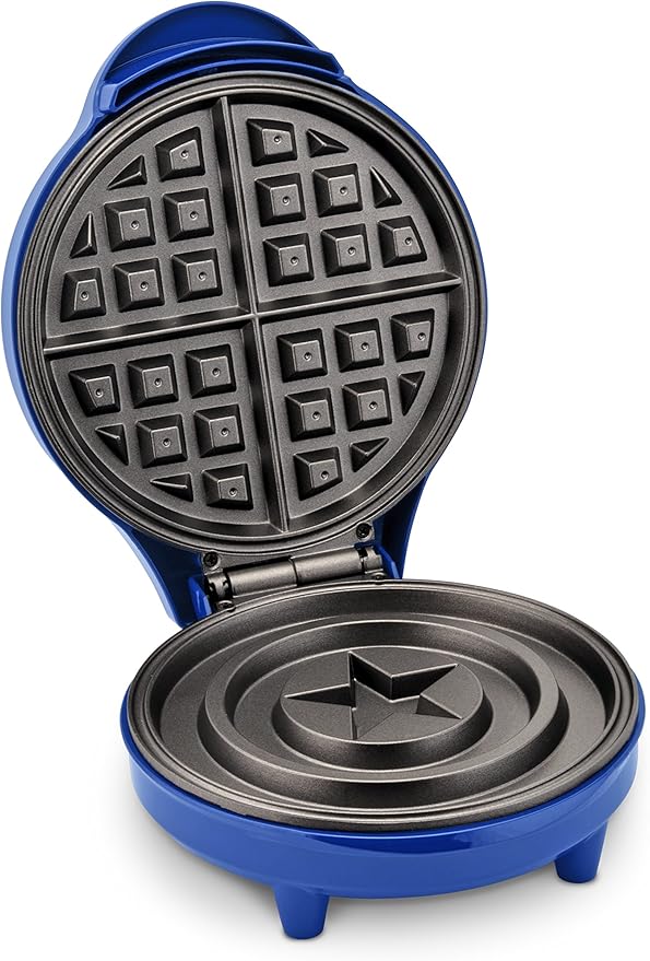Marvel MVA-278 Captain America Waffle Maker, Blue (Pack of 3)