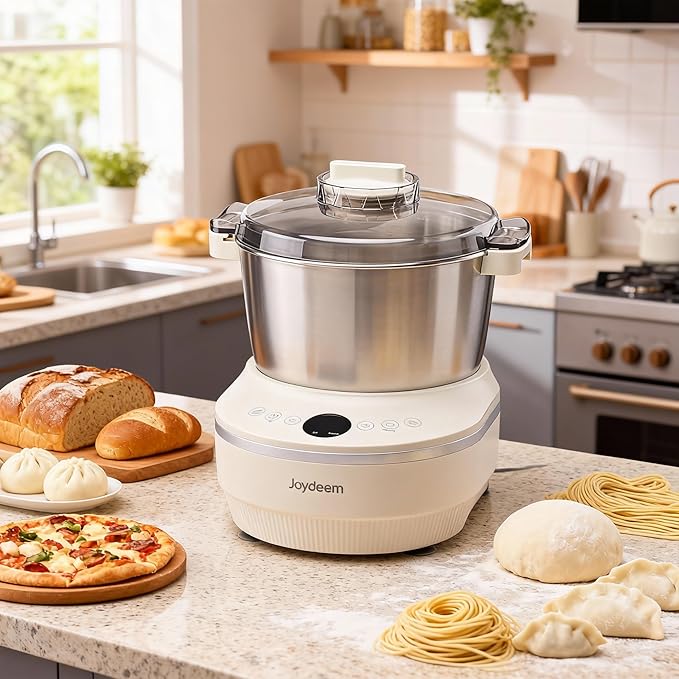 Joydeem Electric Dough Maker with Dual Seasonal Fermentation Function, 3.7Qt Dough Mixer Machine, Perfect for Bread Pizza Roti Dumpling Dough & Sourdough, HMJ-A351