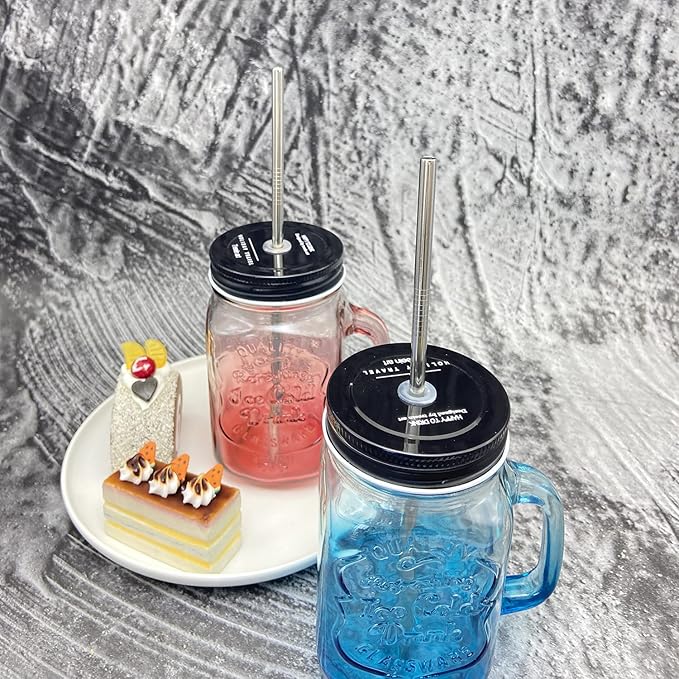 Stainless Steel Straw 24pcs In Bulk.Ultra Long 10.5" Reusable Straight Metal Straws in Bulk Order for Drinks (10.5" - Silver, 24pcs - Straight)