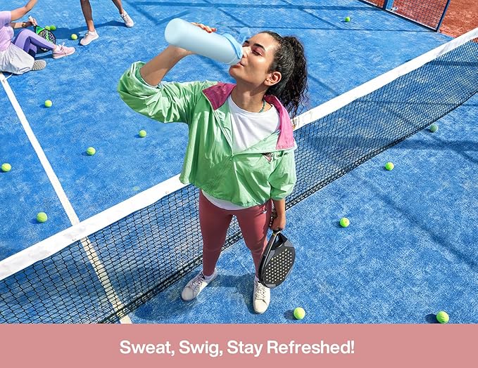 POWCAN 26 oz Insulated Water Bottle with 2-in-1 Straw and Spout Lid, Keep Cold 24H, Leak-Proof, Fits in Car Cup Holder, Stainless Steel Water Bottle for Sports, Travel, Gift and School (Kiss Me Berry)