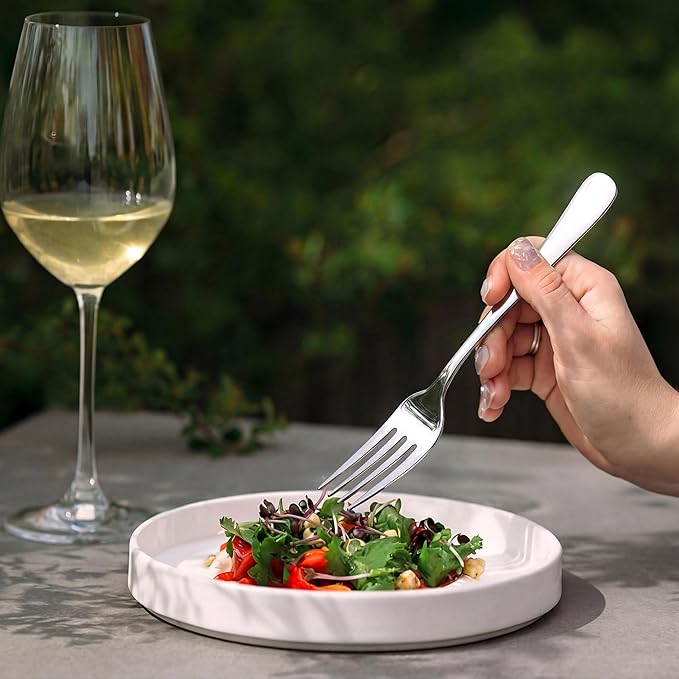 LIANYU 20 Piece Silverware Flatware Cutlery Set, Stainless Steel Utensils Service for 4, Include Knife Fork Spoon, Mirror Polished, Dishwasher Safe