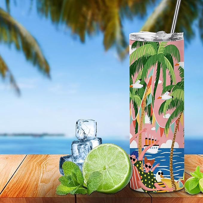 Sublimation Tumblers 20 Oz Skinny Straight, Stainless Steel Sublimation Tumblers Blank (50, 20OZ)