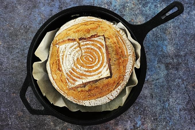 Cast Iron Skillet (EXTRA DEEP) - 10.25"-Inch with Skillet Lid, Frying Pans + Silicone Handle Holder Covers - Oven Safe Cookware - Indoor/Outdoor Use - Use on any Stovetop, Grill, Induction Safe