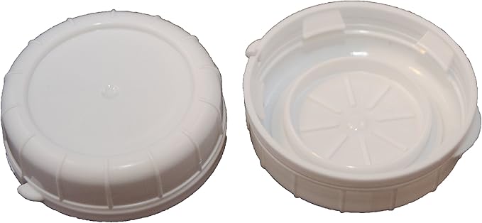 The Dairy Shoppe 1 Qt Glass Milk Bottle 32 Oz Tall/Round Style with Snap-on Caps and Pour Spouts (2 pack)