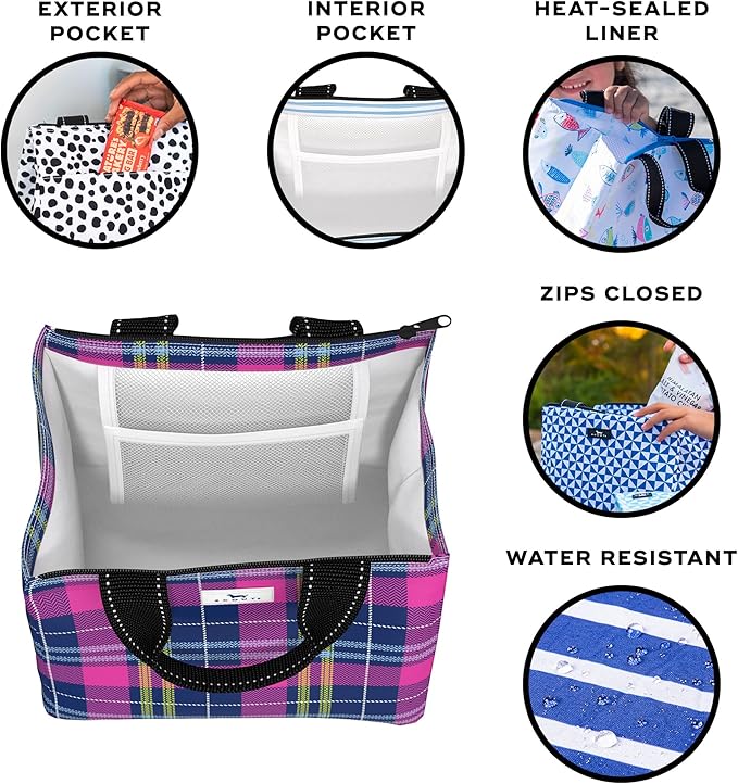SCOUT Eloise Lunch Bag - Lightweight Insulated Soft Lunch Box, Opens Wide, Zips Closed, Interior Pocket, for Women, Work, Beach, Travel, Pool & Picnic