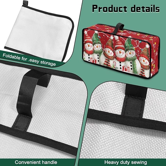 Christmas Snowman Toaster Cover 2 Slice Red Cover for 2 Slice Slim Toaster, Easy to Fold and Carry Water-Resistant Dust Covers for Kitchen Appliances, Machine Washable