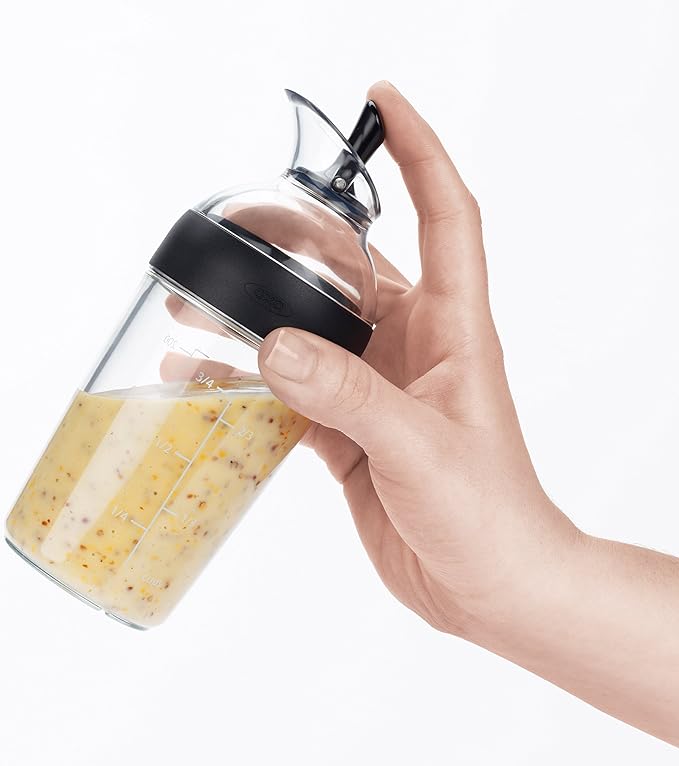 OXO Good Grips Little Salad Dressing Shaker + OXO Good Grips Salad Dressing Shaker Clear Large