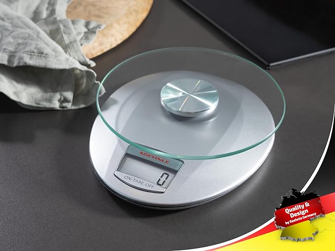 Soehnle Roma Silver Digital Kitchen Scales, Scales, Food Preparation Scales, 65856