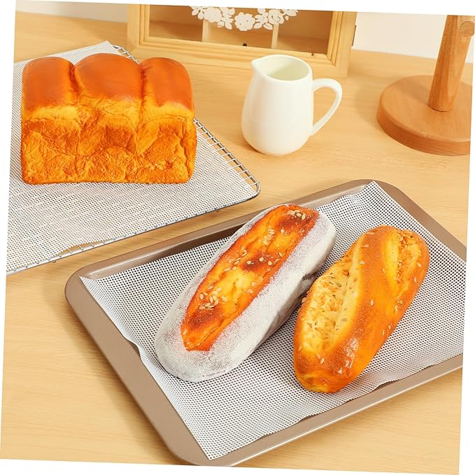 Mikinona 10pcs Non-stick Silicone Steamer Liner Food-grade Oven Mat Microwave Oven Mat Induction Cooker Top Steamer Cooking Baking