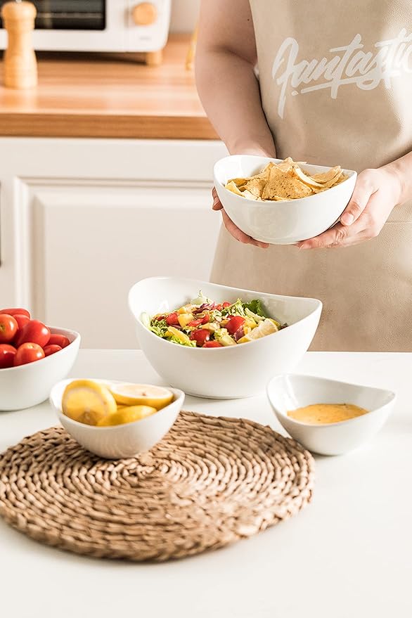 LAUCHUH Serving Dish for Entertaining, 3 Tier Serving Tray, Chip and Dip Serving Set Oval Serving Bowl Set for Easter, Mother's Day Fruit, Dessert, Appetizer, Candy, Vegetable, Black