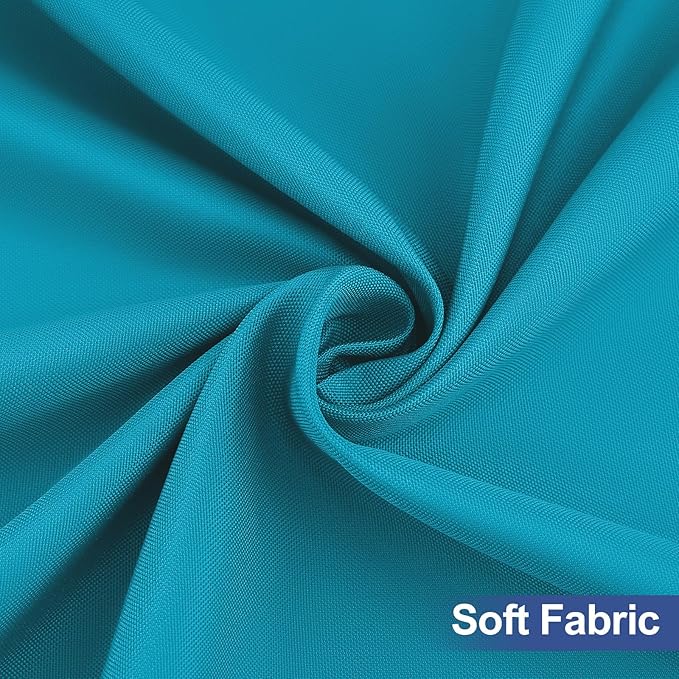 homing Rectangle Table Cloth Cover, Waterproof Polyester Elastic Fitted Tablecloth, Fits for 6 Foot Folding Tables, Washable Table Protector for Picnic, Camping, Outdoor (Teal, 30" x 72")