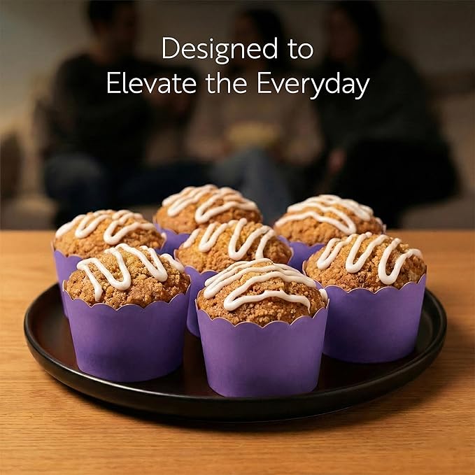 Restaurantware Baking Cups 200 Pack of 10 oz Paper Cupcake Liners Greaseproof Scalloped Oven-Safe Elegant Dessert Muffin Cups Disposable for Parties