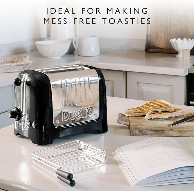 Dualit Design Series Sandwich Cage x 2 for Lite, Design Series and Domus Toasters | Make toasted sandwiches in your Toaster | Pack of 2 Sandwiches Cages | Sandwich Cage with Drip Tray