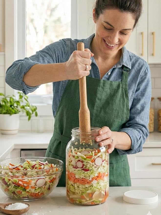 Sally's Organics Large 1 Gallon Glass Jars with Lids - Made in the USA - Wide Mouth BPA-Free Lid, Chalk Labels – Sun Tea, Fermenting, Kombucha, Pickling, and Cookie Storage Jar – USDA, Dishwasher Safe