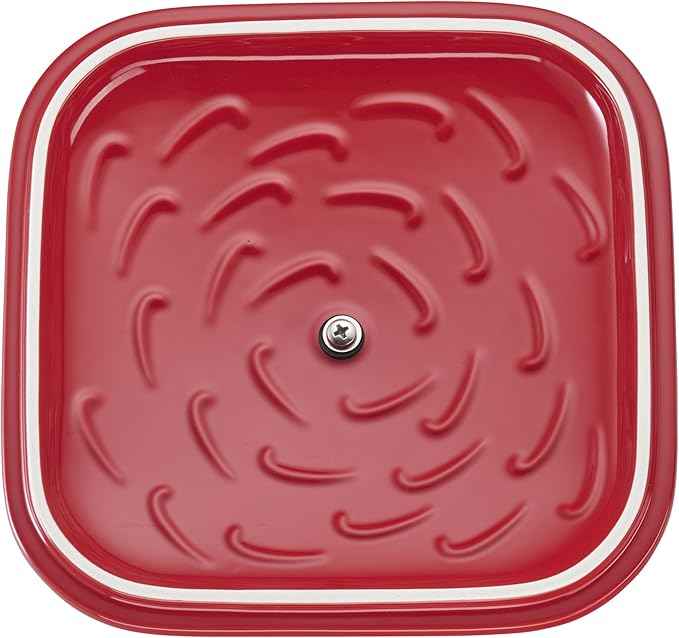 STAUB Ceramic 4-pc Baking Pans Set, Casserole Dish with Lid, Brownie Pan, Cherry