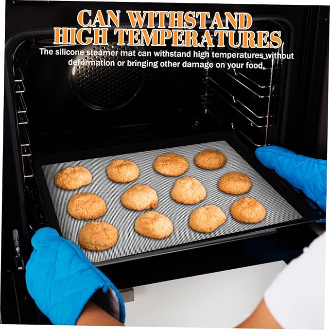 10pcs Silicone Stove Mat Oven Mat for Bottom of Oven Steam for Cooking Non-stick Baking Food Dehydrator Accessories