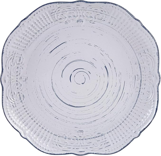 Pfaltzgraff Isabella 16-Piece Stoneware Dinnerware Set, Service for 4 - Handpainted Unique Glazed Finish - Includes Dinner Plates, Salad Plates, Bowls, Mugs - Dishwasher & Microwave Safe (Gray)