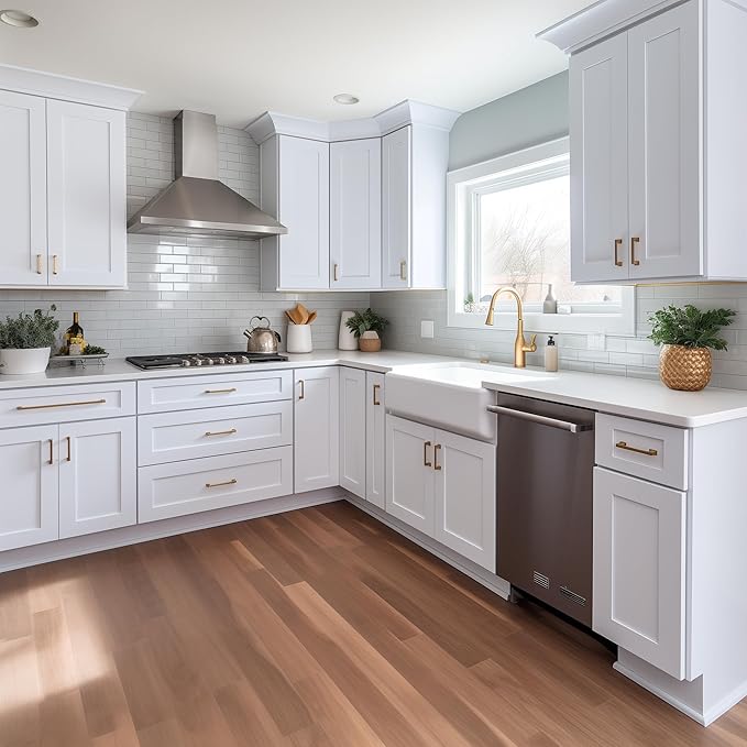 Wall-Mounted Cabinet – Solid Wood Shaker Style Medicine Cabinet with Adjustable Shelves & Soft-Close Doors for Bathroom, Kitchen, and Office Storage (White, 39" W x 12" D x 42" H)